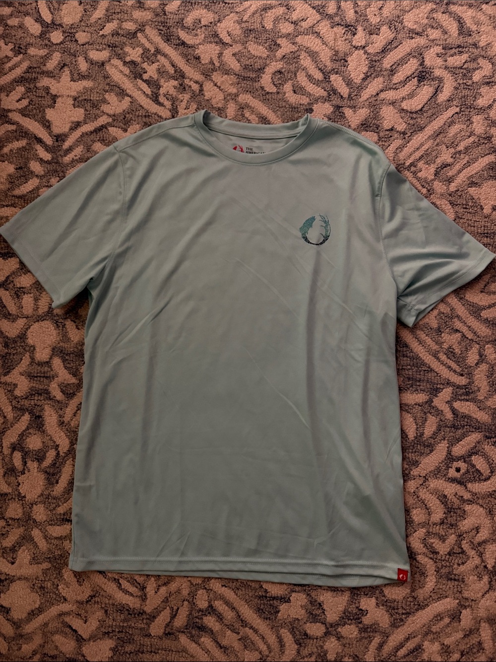 Men's Light Teal Short-Sleeve Performance Tee